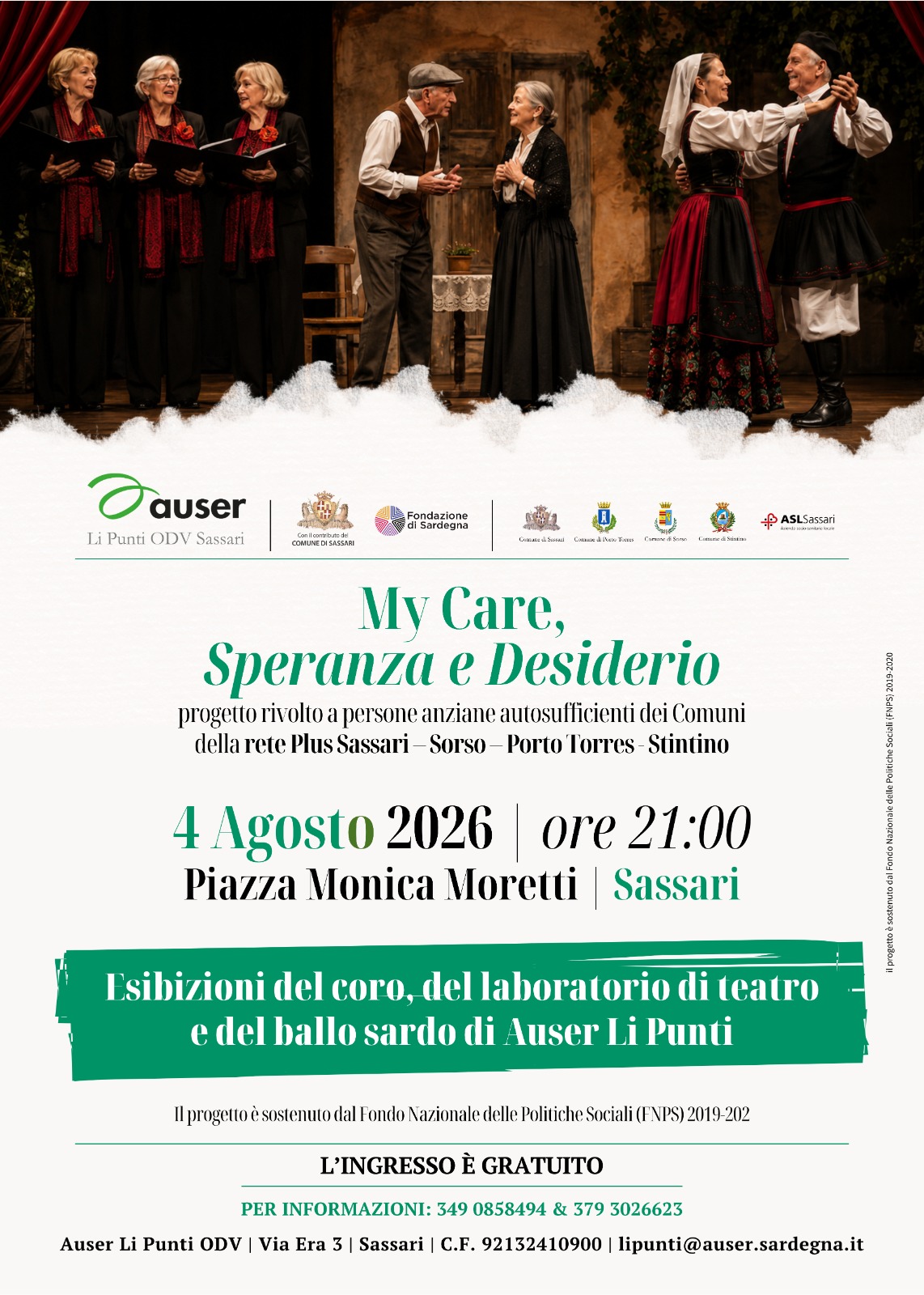 Locandina My Care, Speranza e Desiderio