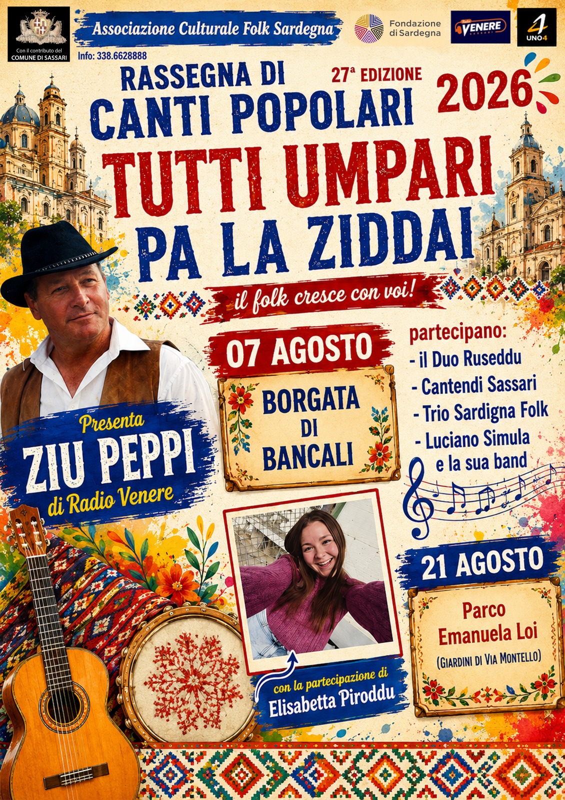 Locandina Tutti umpari pa la Ziddai 2026 