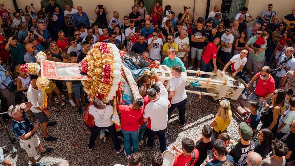 Candelieri nel centro di Sassari