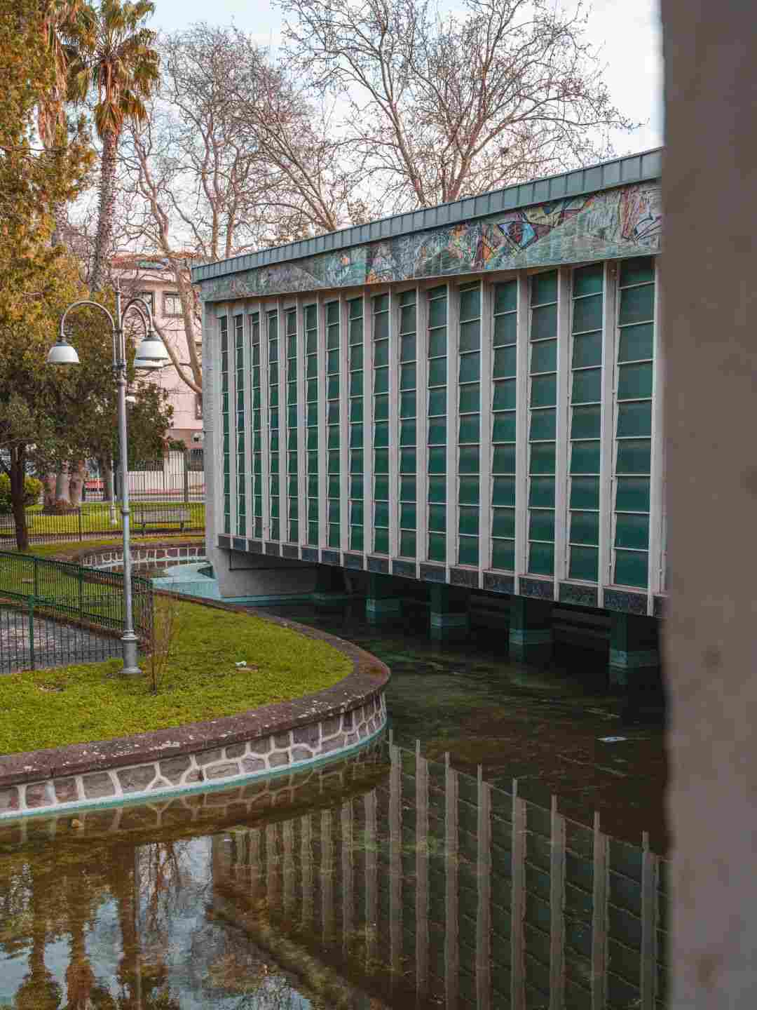 Facciata laterale del Padiglione Tavolara a Sassari