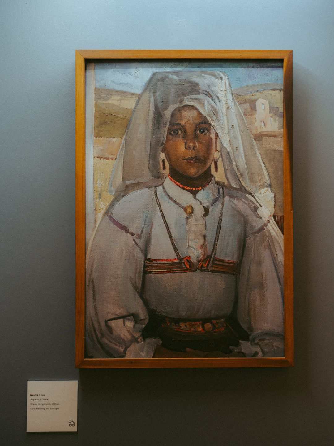 Dipinto del pittore sardo Biasi nella Pinacoteca Nazionale a Sassari