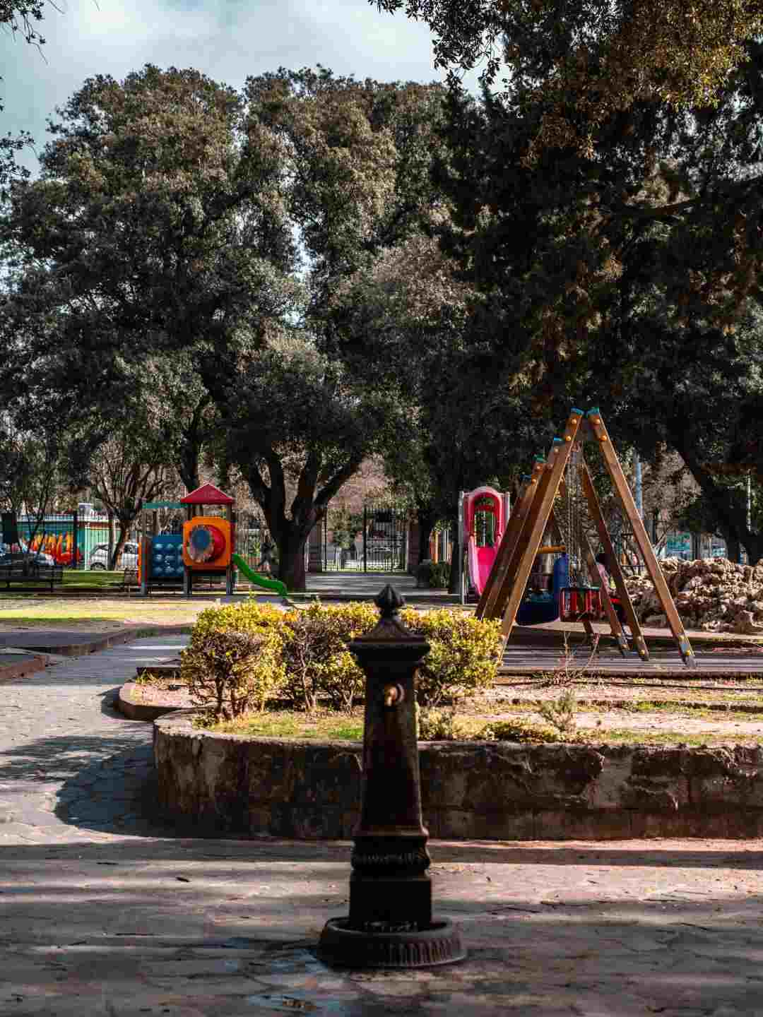 Area giochi nei Giardini Pubblici a Sassari