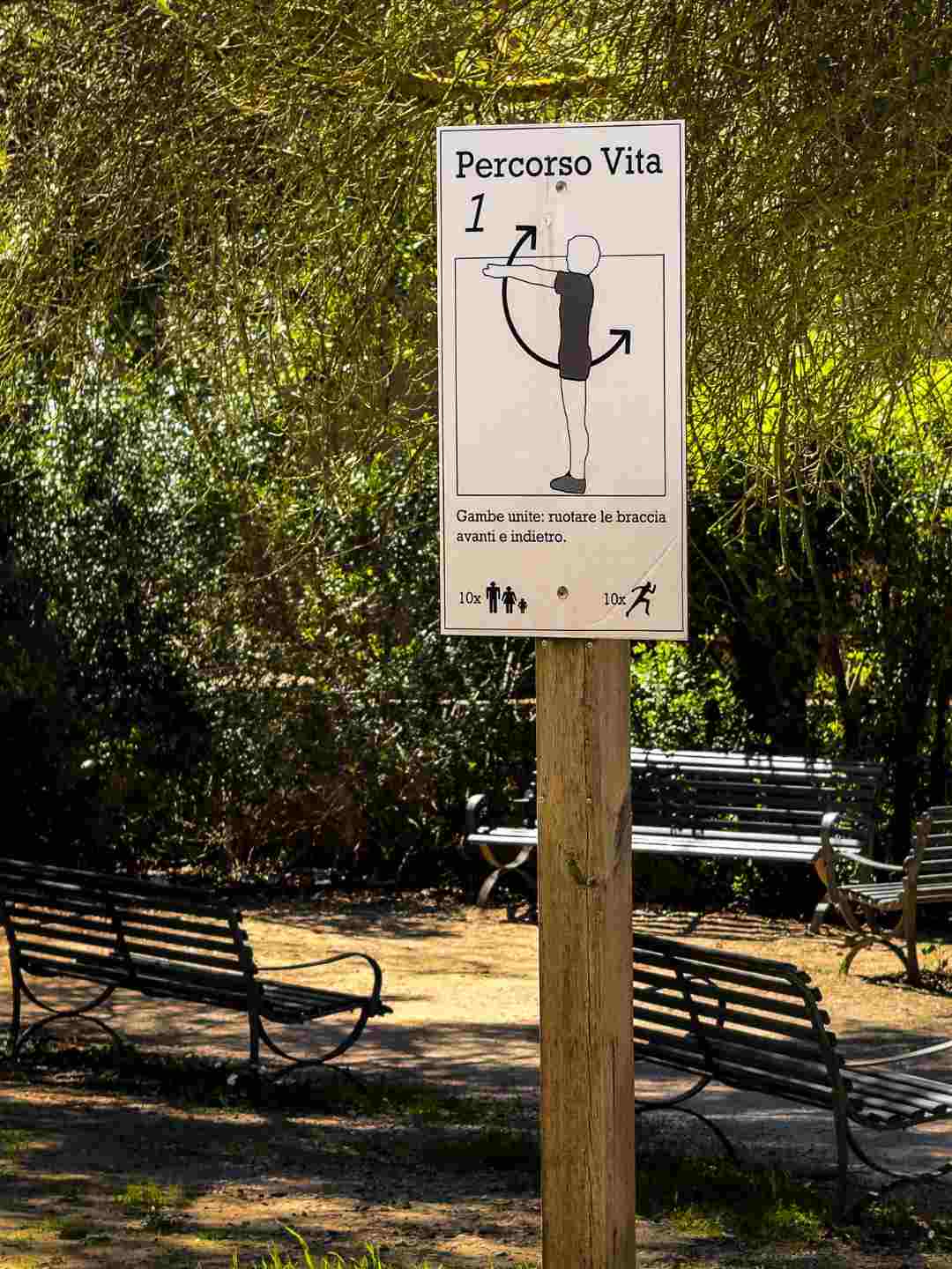 Percorso vita Giardino Louis Braille a Sassari