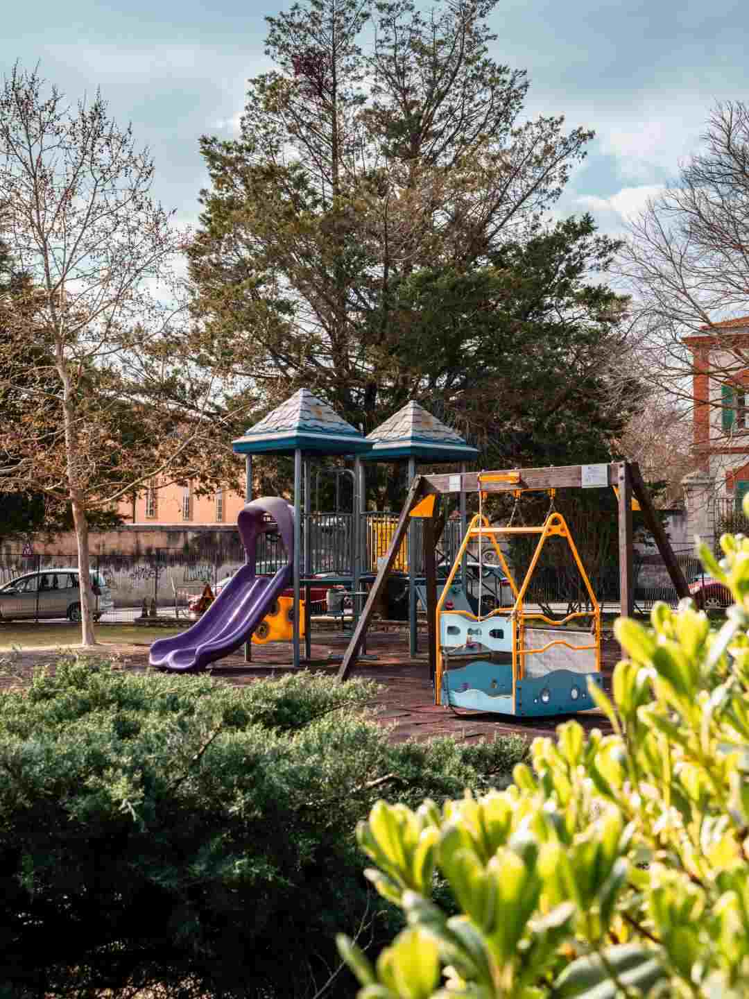 Area giochi nei Giardini Maria Carta a Sassari